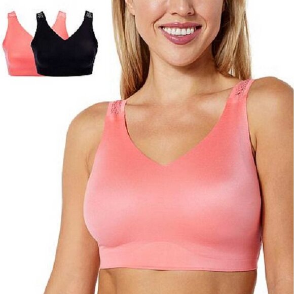 Rhonda Shear Brushed Lace Back Bra with Removable Pads 2 Pads 1X - Picture 2 of 8